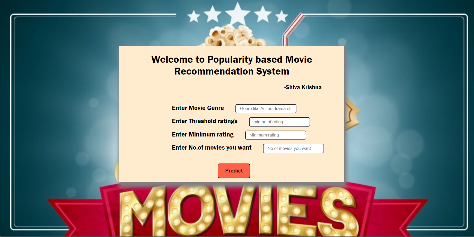  Movie Recommendation System